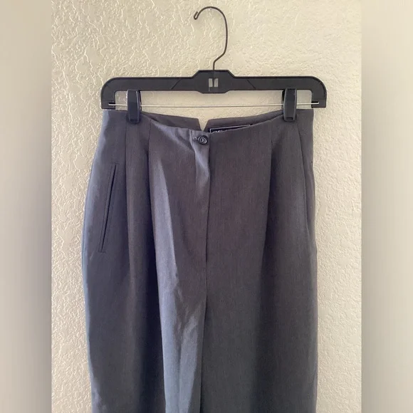 パンツ burberrys wide slacks gray Burberry Wide-leg Checked Twill-trimmed Cotton-canvas